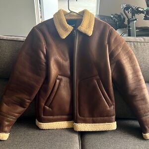 Only & sons leather jacket